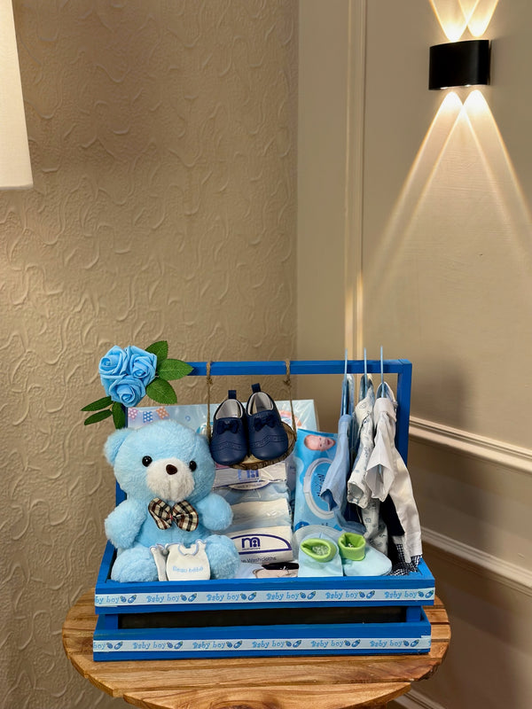 Baby boy basket