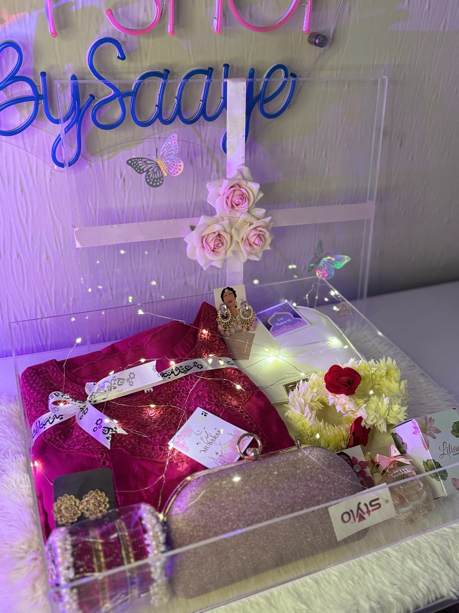 Premium Hot Pink Acrylic Box
