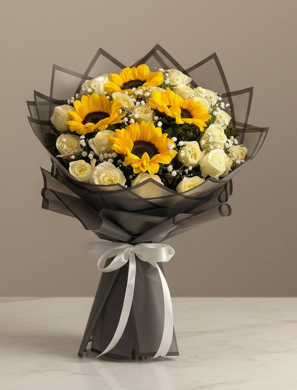Sunflowers & Roses Bouquet