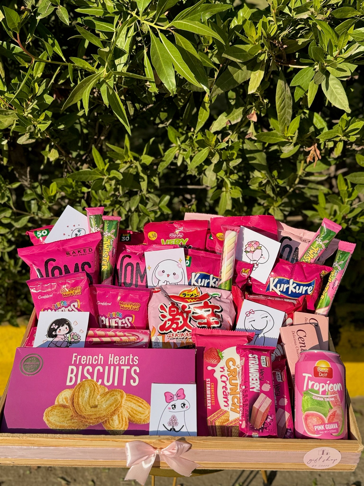 Pink Snacks Tray