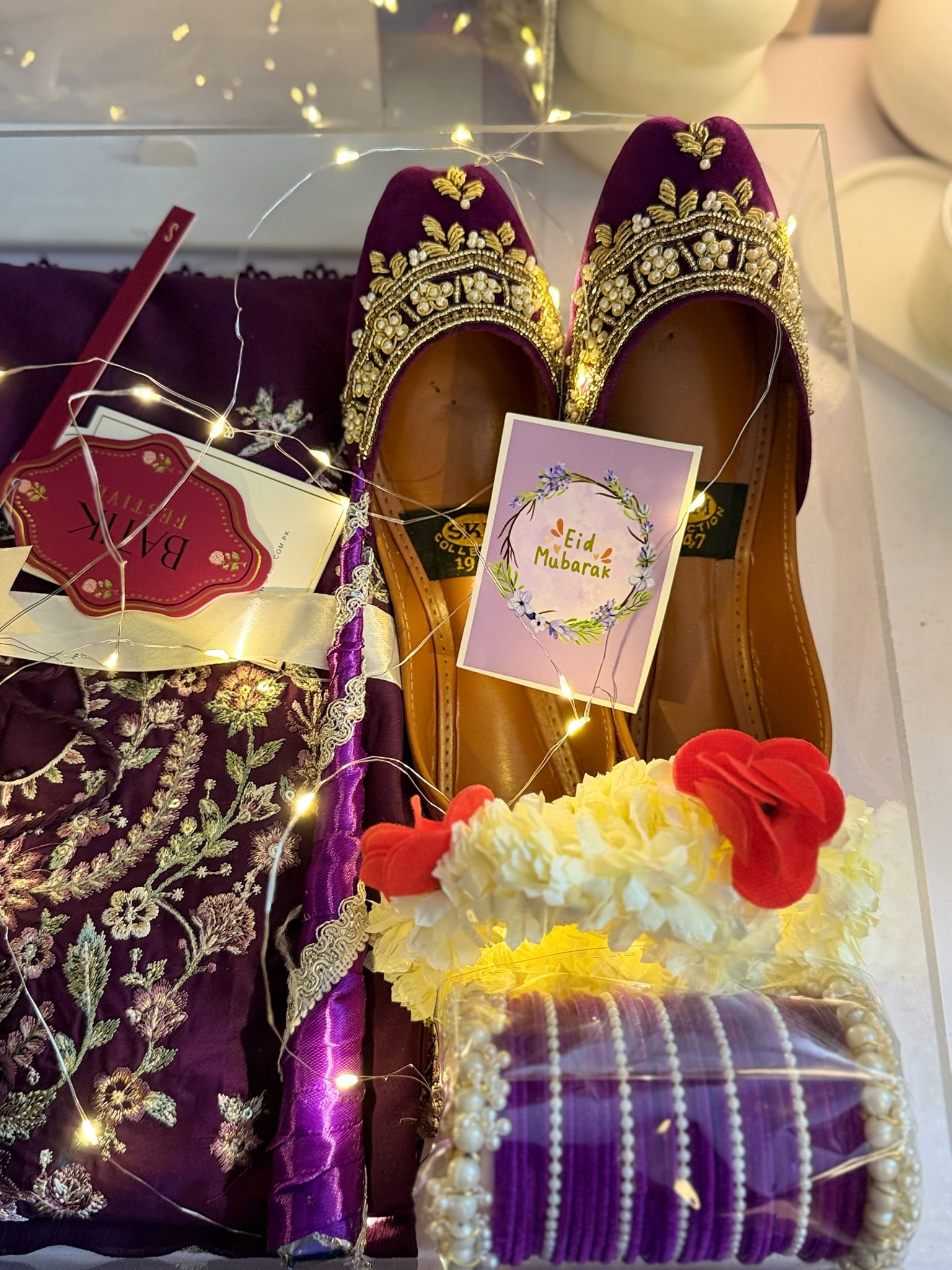 Purple Acrylic Box For Her