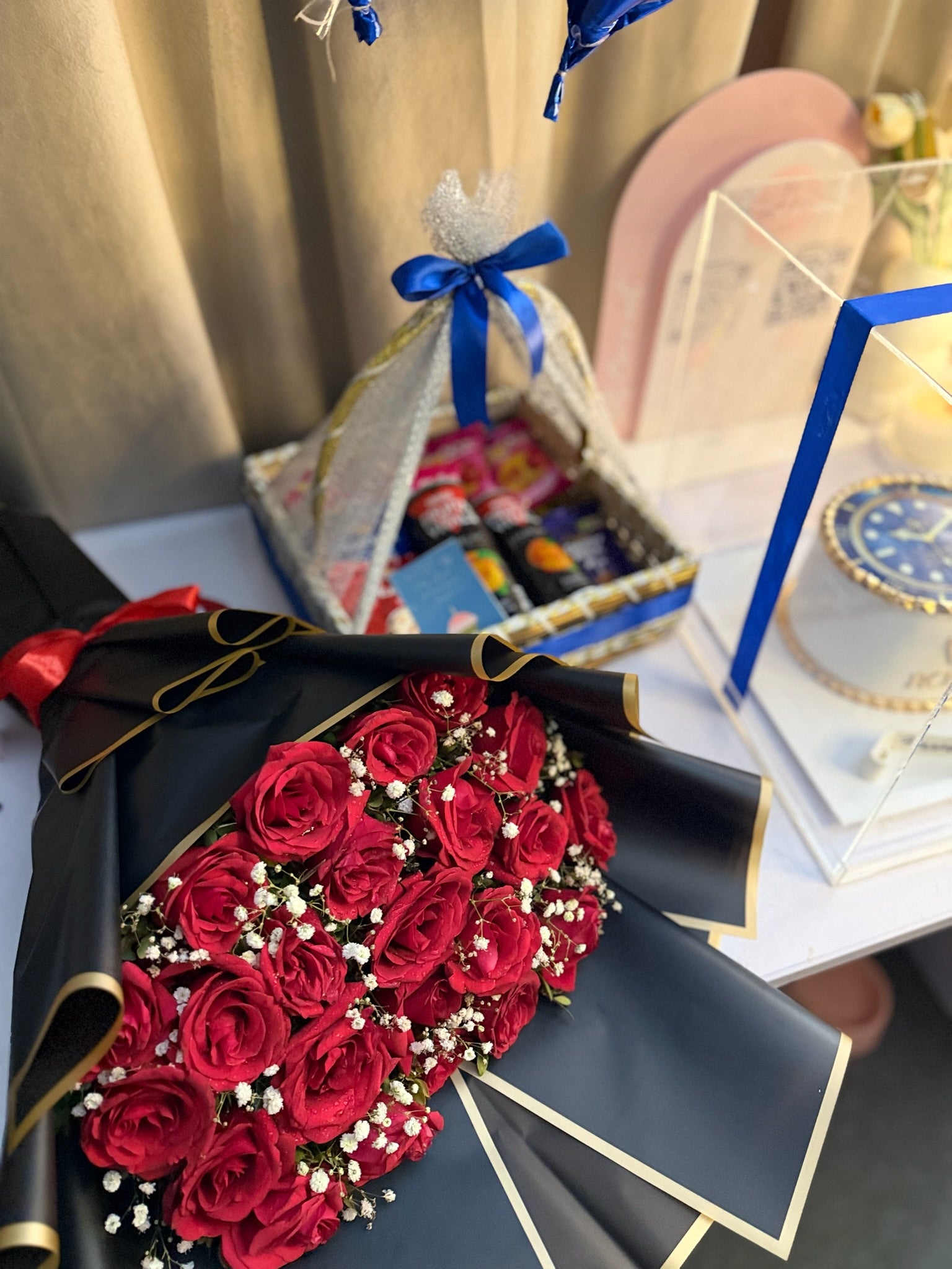 Blue Combo Hamper For Him