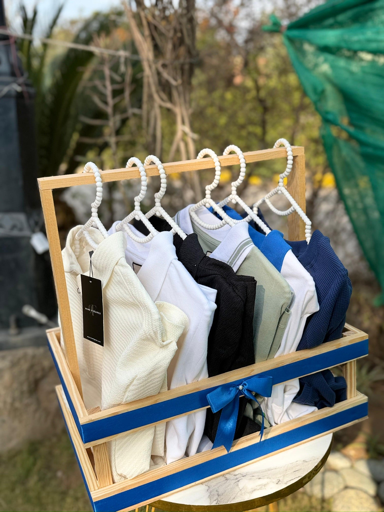 Shirts Wooden Basket For Him