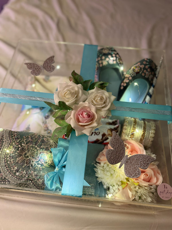 Premium Ice Blue Acrylic Box