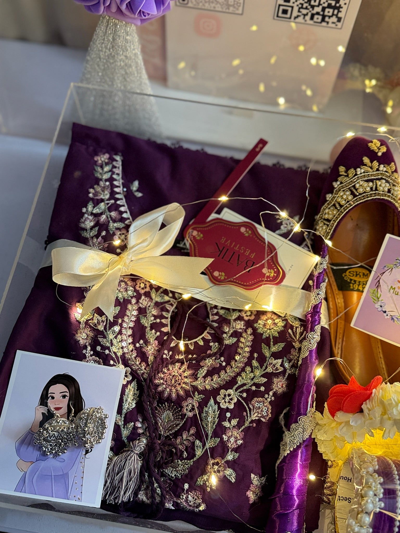 Purple Acrylic Box For Her