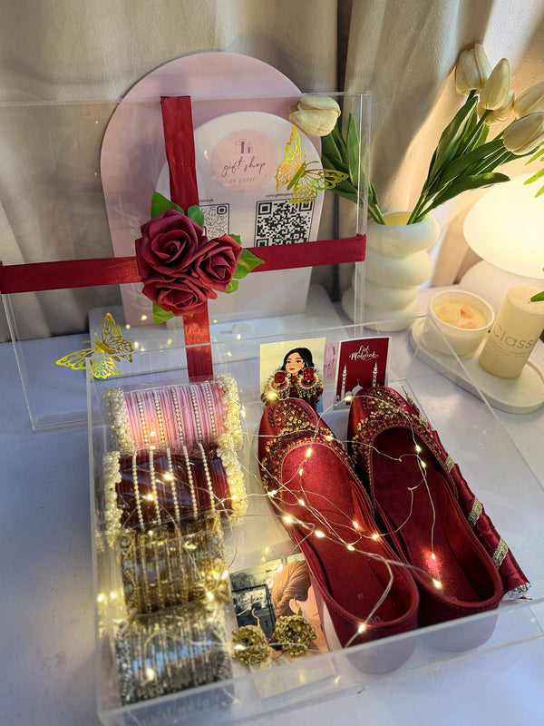 Acrylic Khussa and Bangles Box