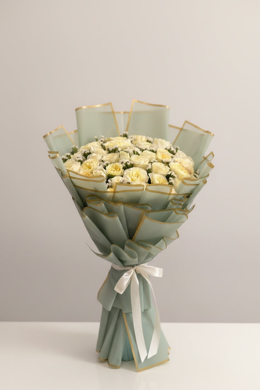 White Roses Bouquet