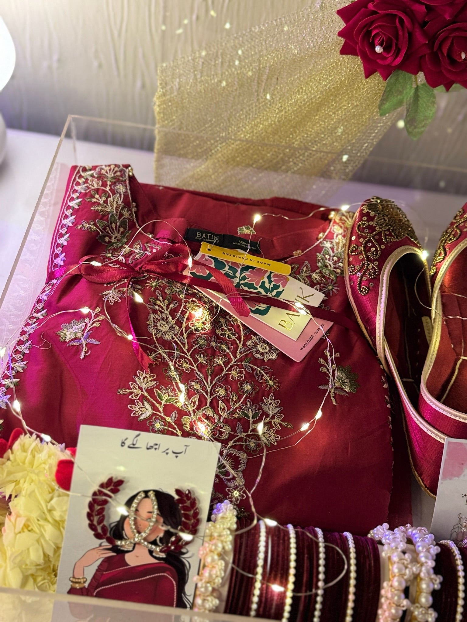 Red Theme Acrylic Box