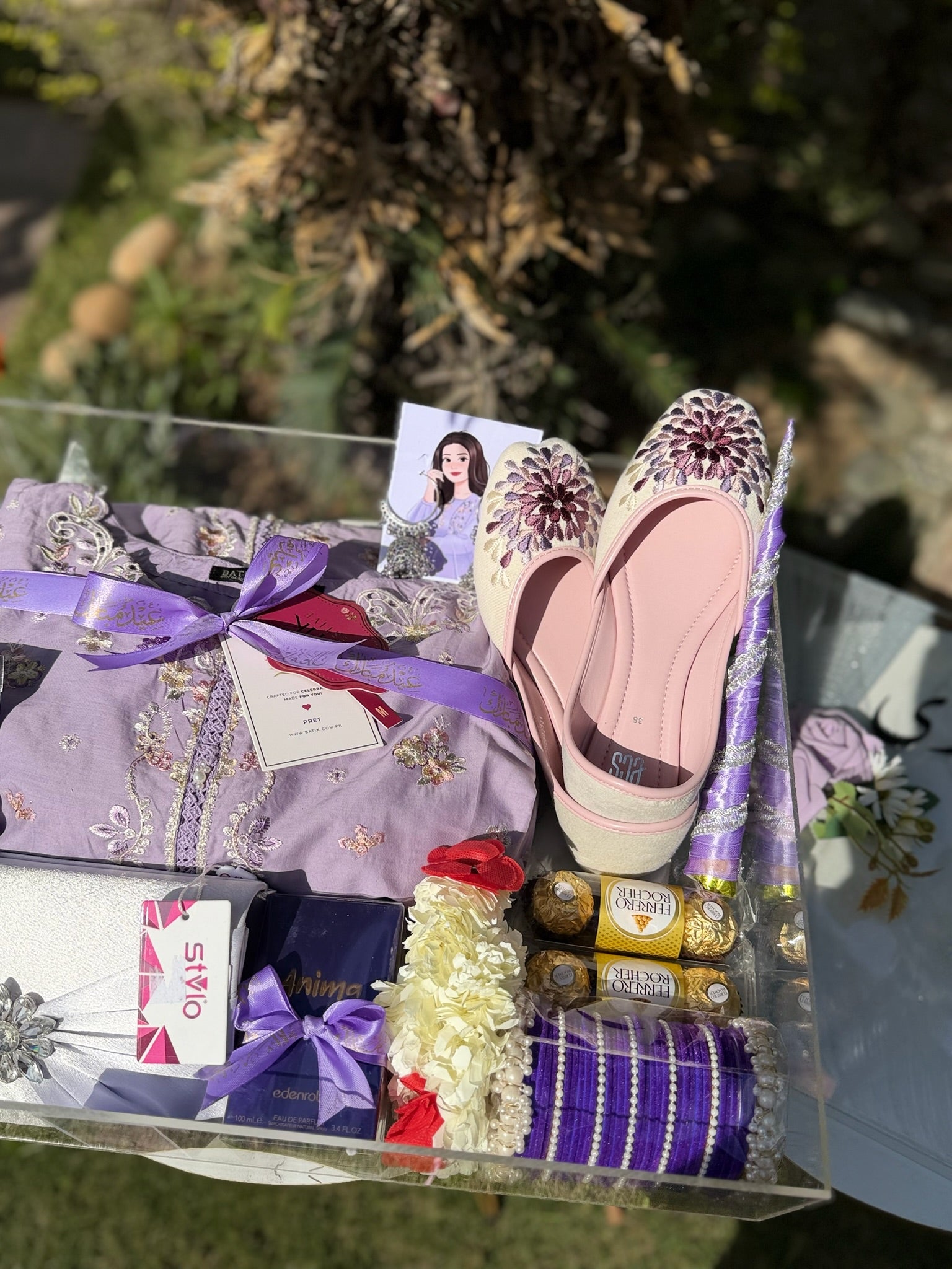 Lilac Acrylic Box For Her