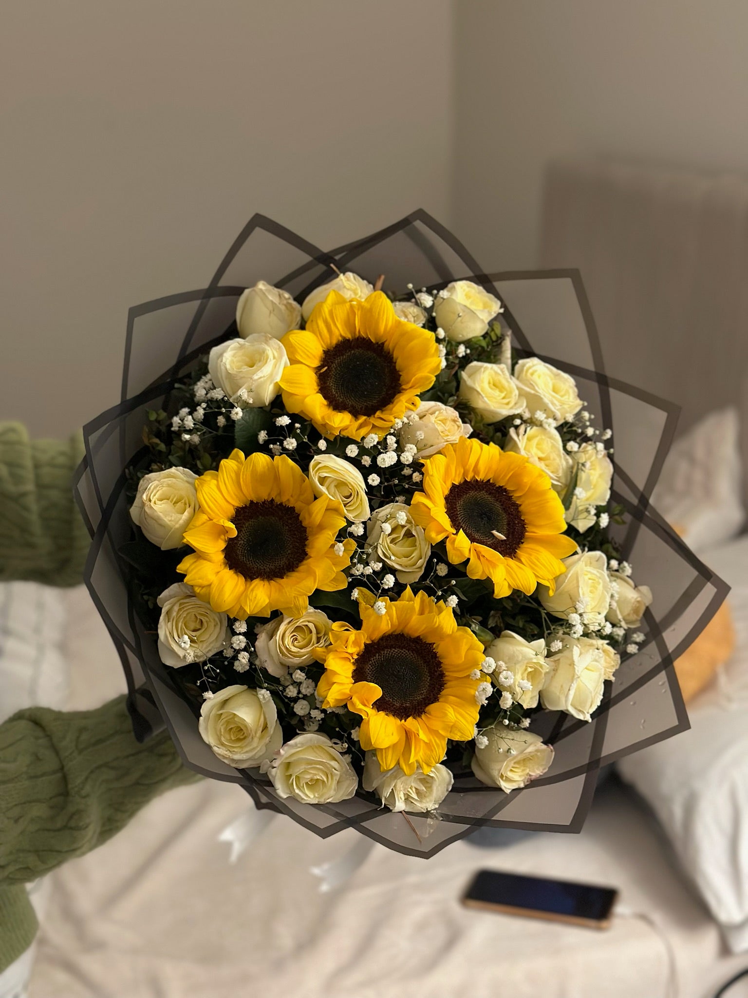 Sunflowers & Roses Bouquet
