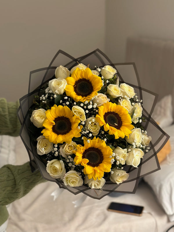 Sunflowers & Roses Bouquet