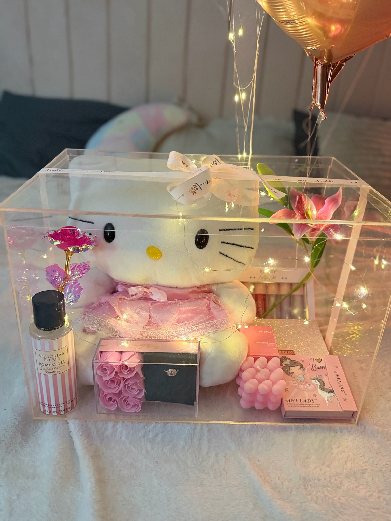 Pink Acrylic Hamper