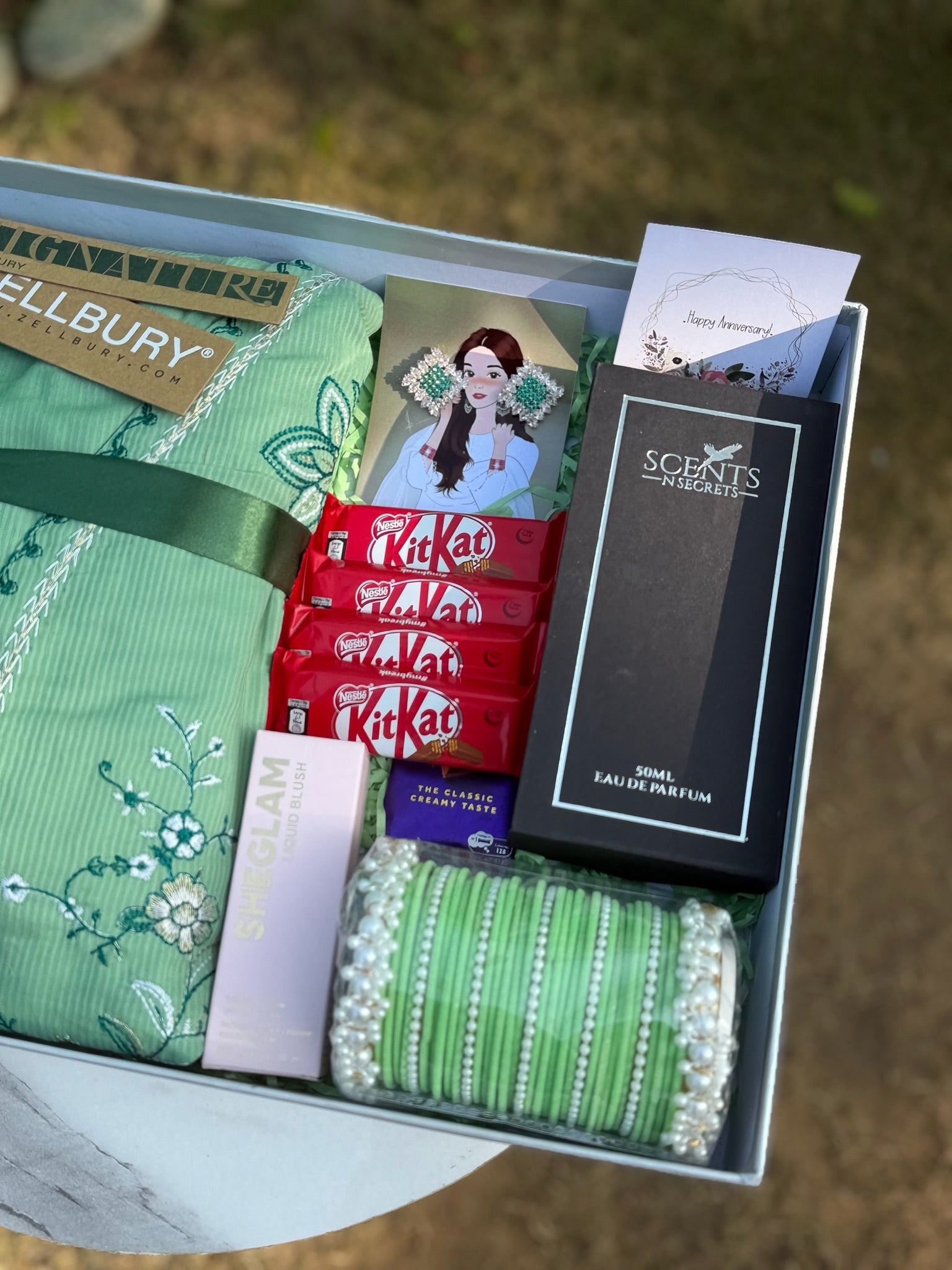 Green Giftbox For Her