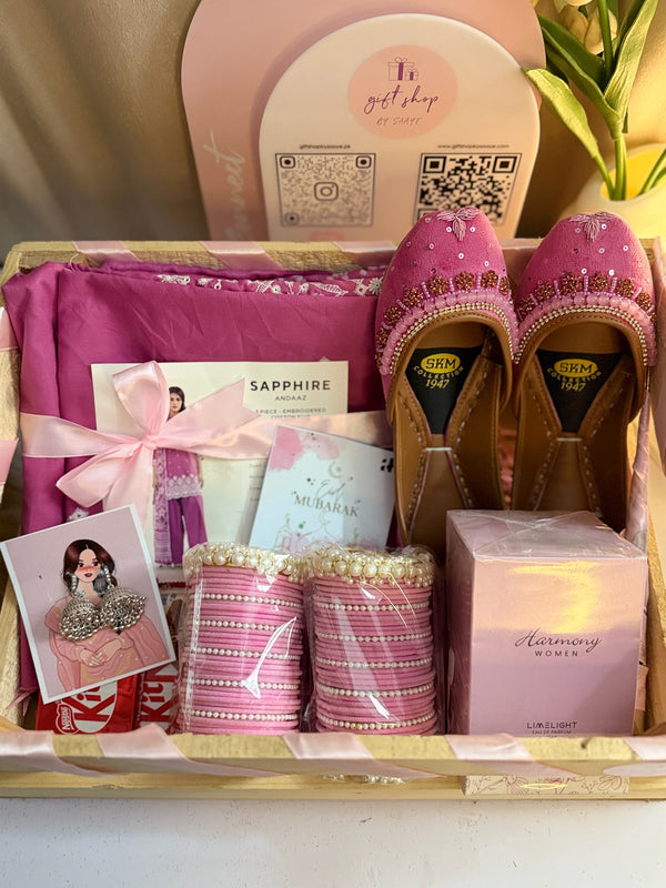 Pink Wooden Crate For Her