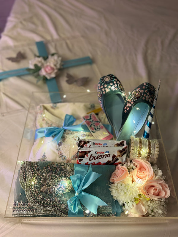 Premium Ice Blue Acrylic Box