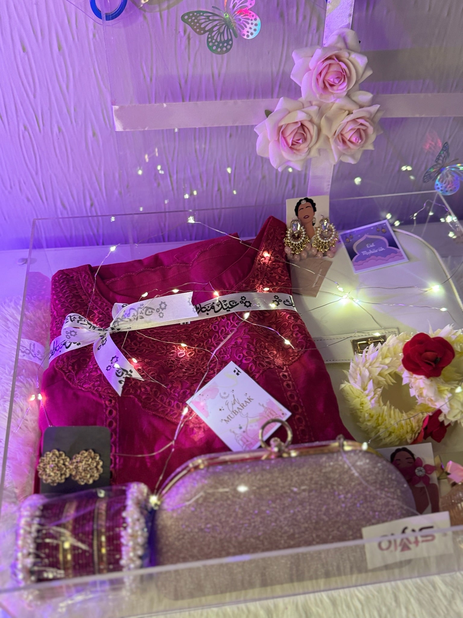 Premium Hot Pink Acrylic Box