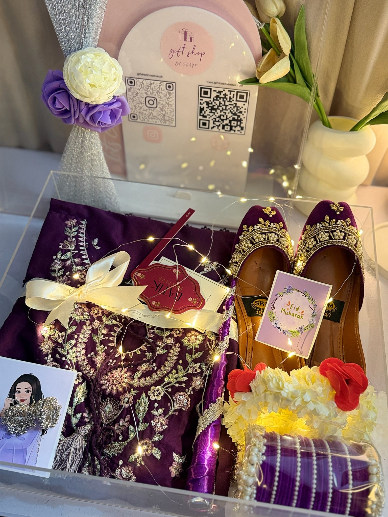 Purple Acrylic Box For Her