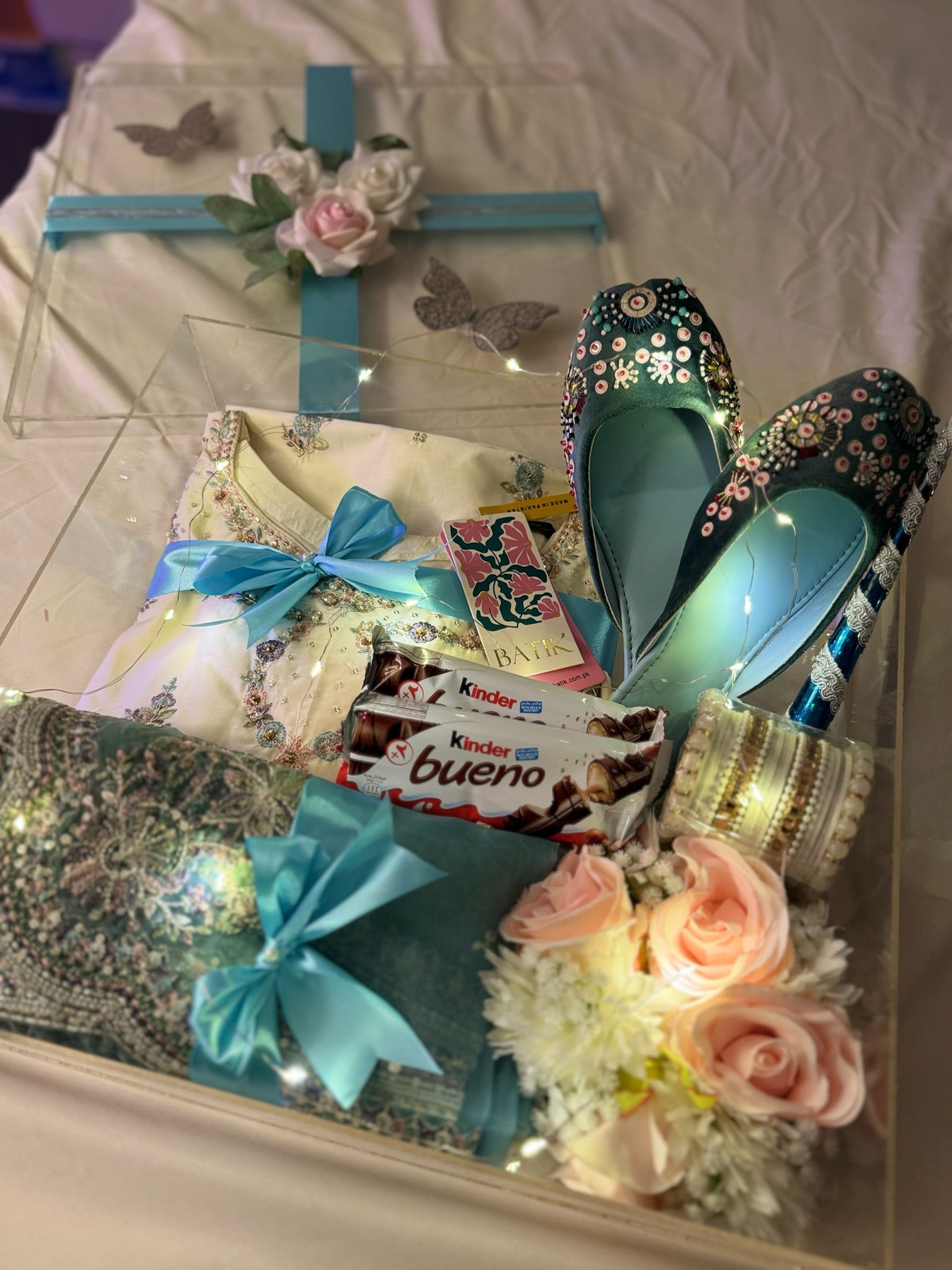 Premium Ice Blue Acrylic Box