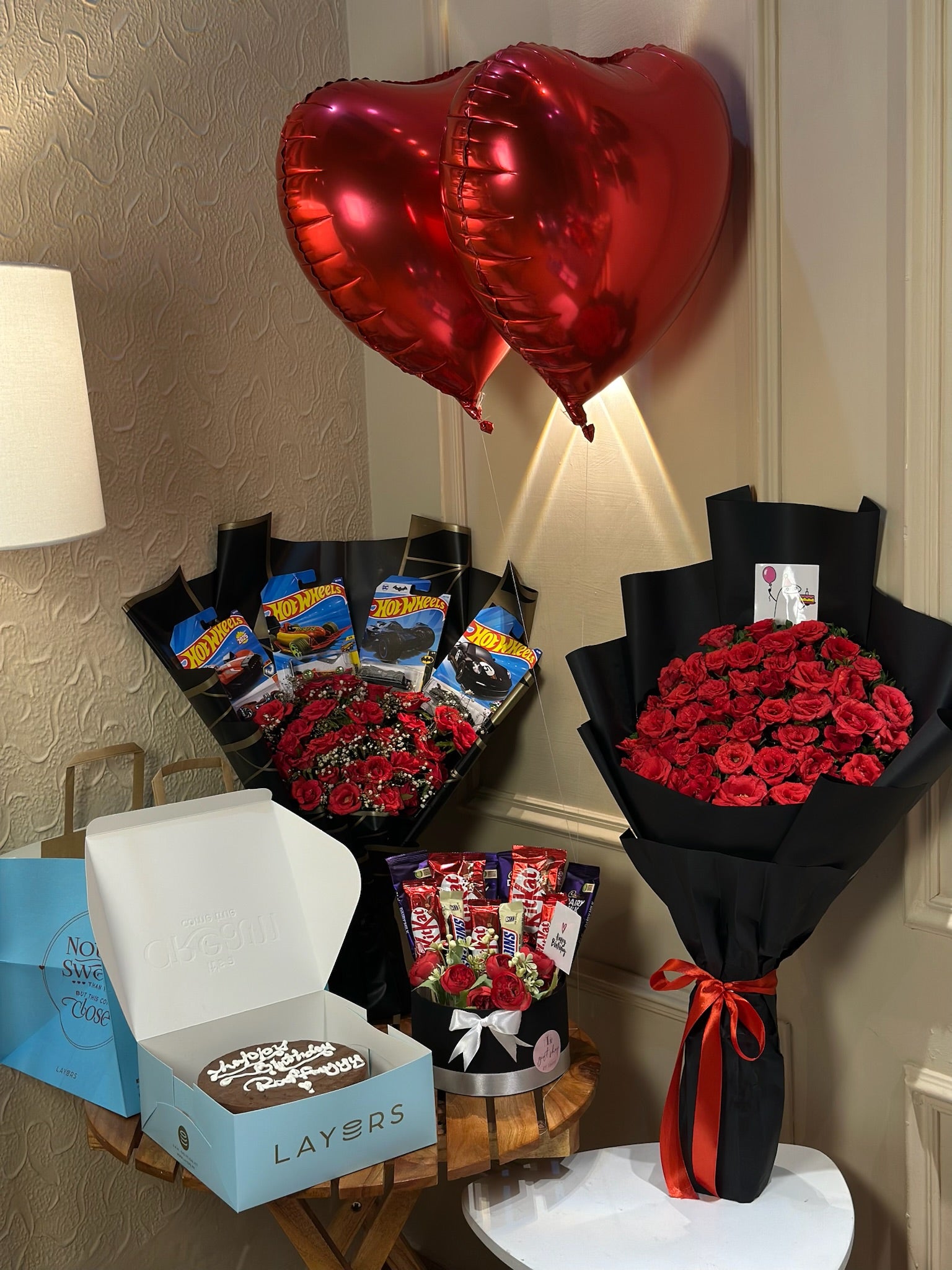 Midnight Birthday in Red for Him