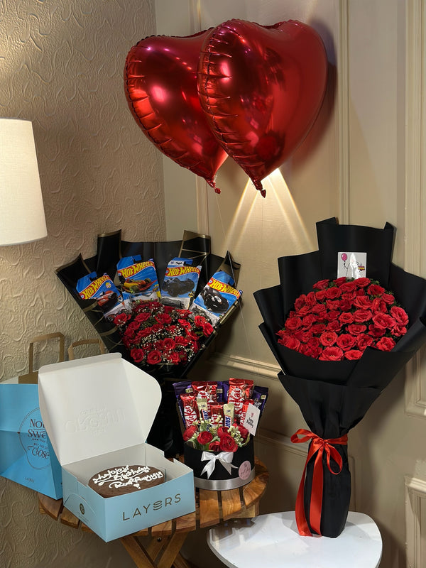Midnight Birthday in Red for Him