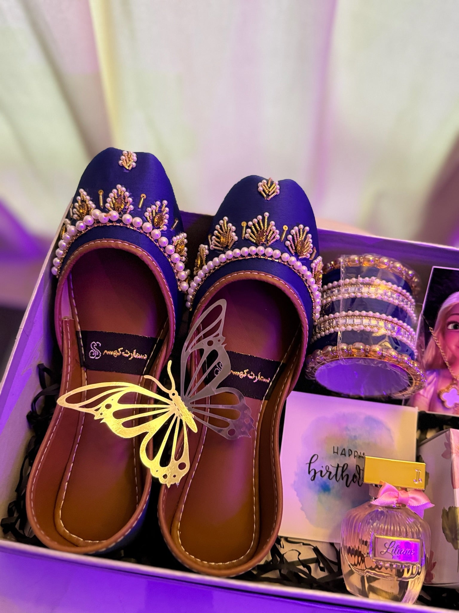 Blue Khussa Box For Her