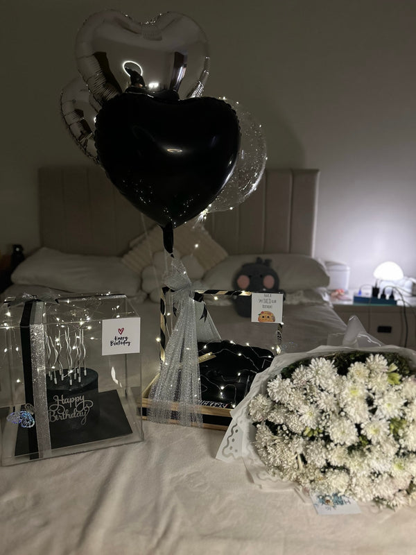 Black Theme Birthday Hamper For Him