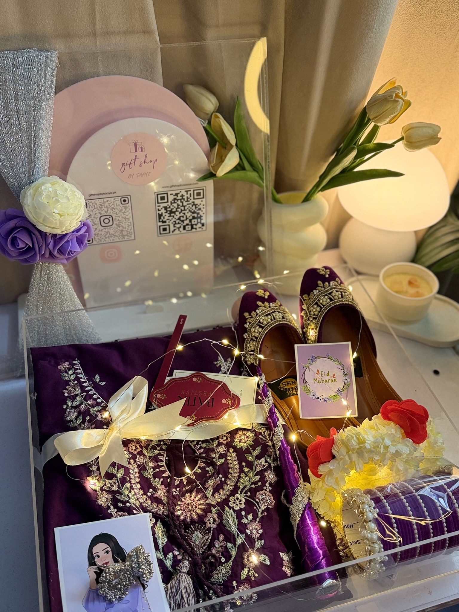 Purple Acrylic Box For Her