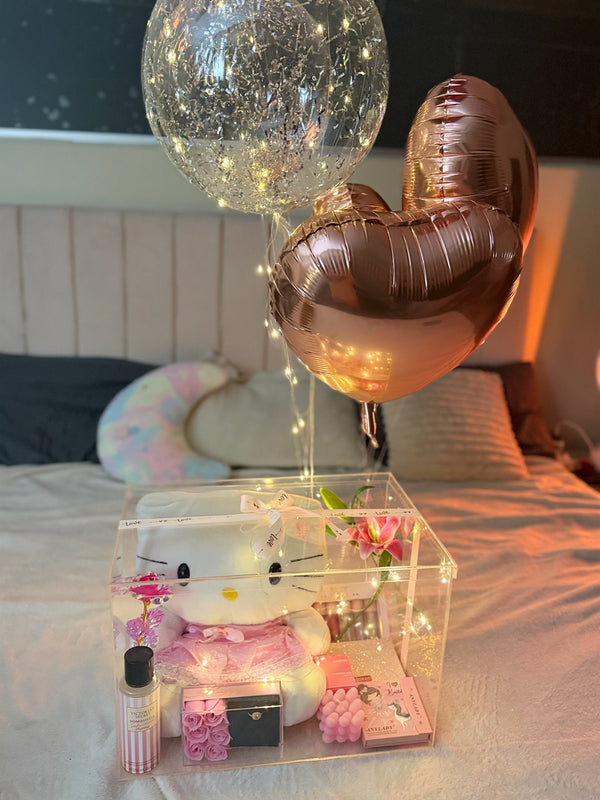 Pink Acrylic Hamper
