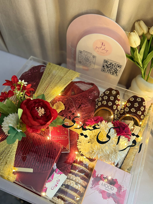 Maroon Acrylic Hamper