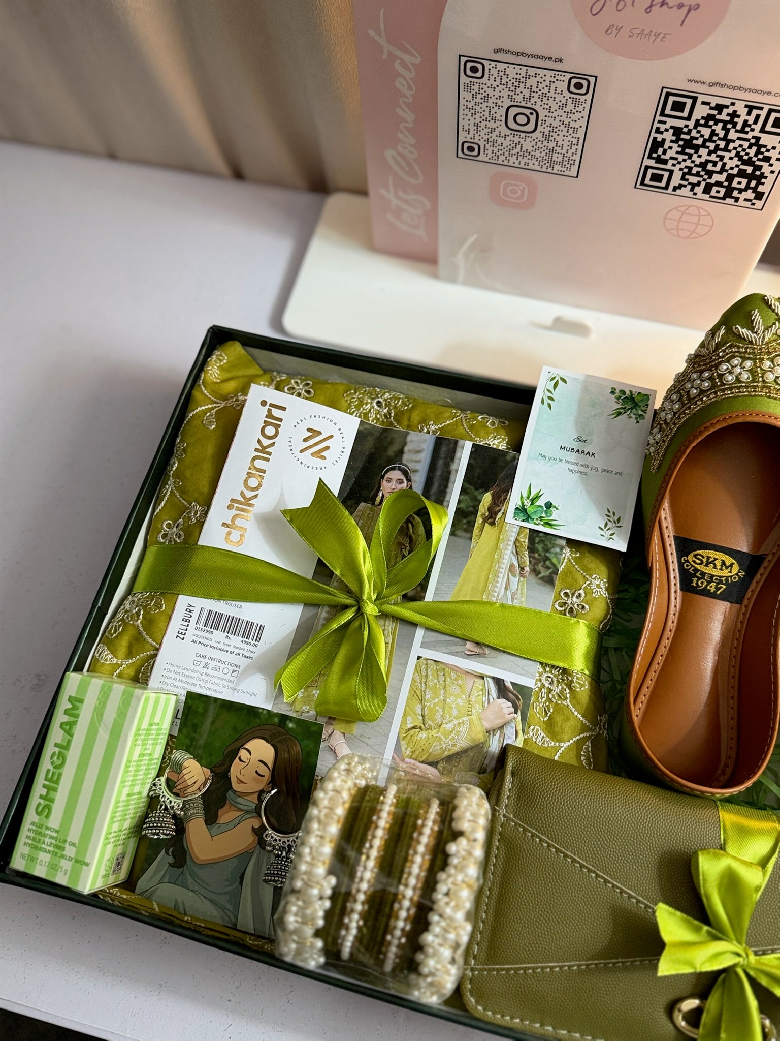 Olive Green Giftbox For Her