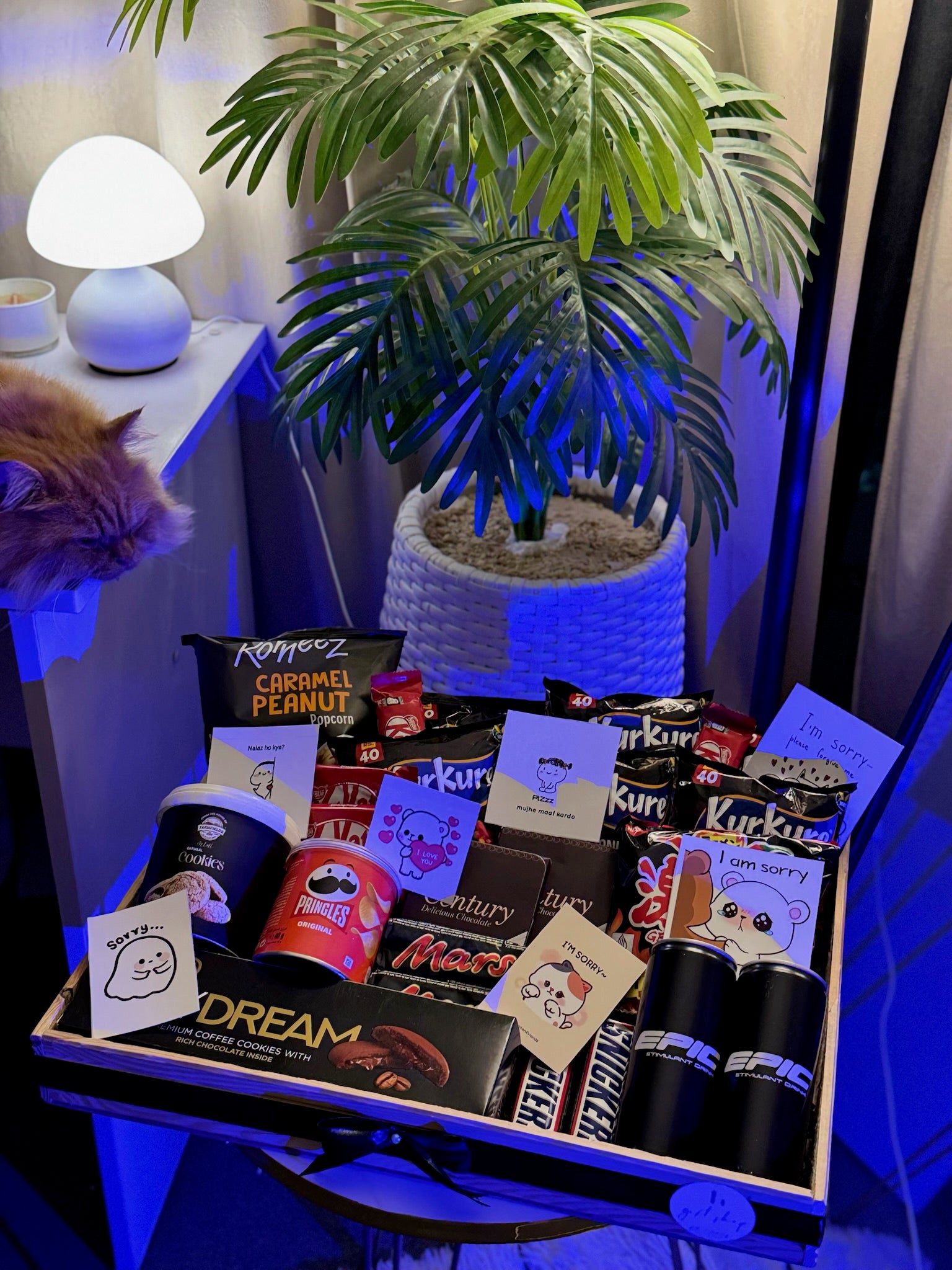 Black Snacks Tray