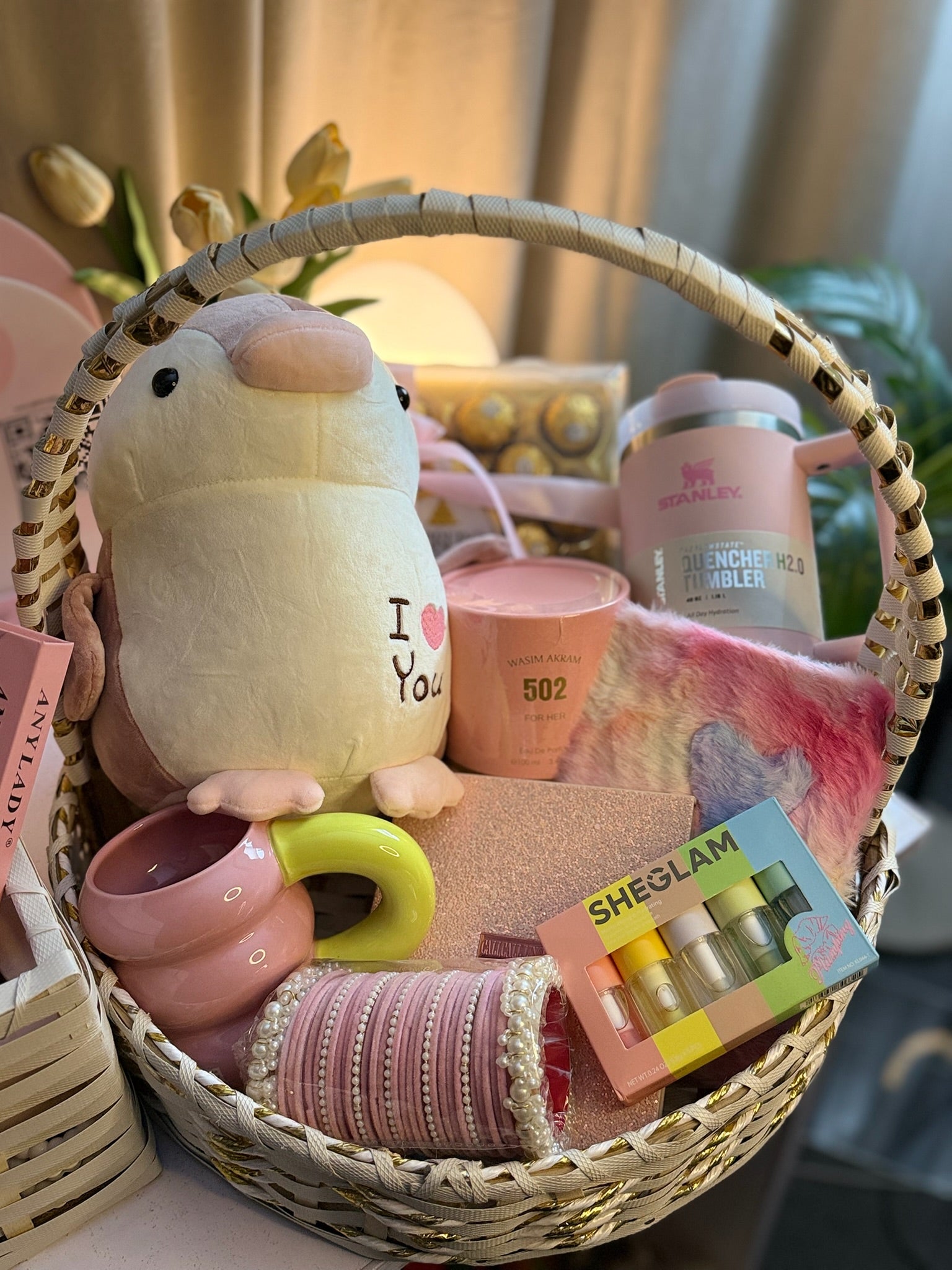 Premium Pink Basket For Her