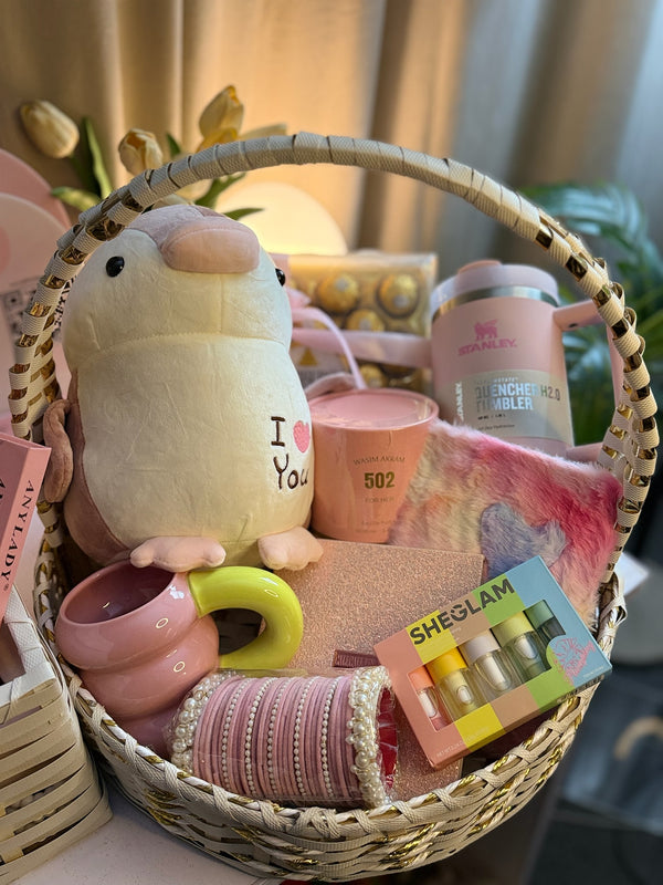Premium Pink Basket For Her