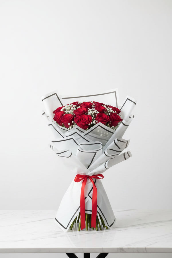 Imported Red Roses Bouquet
