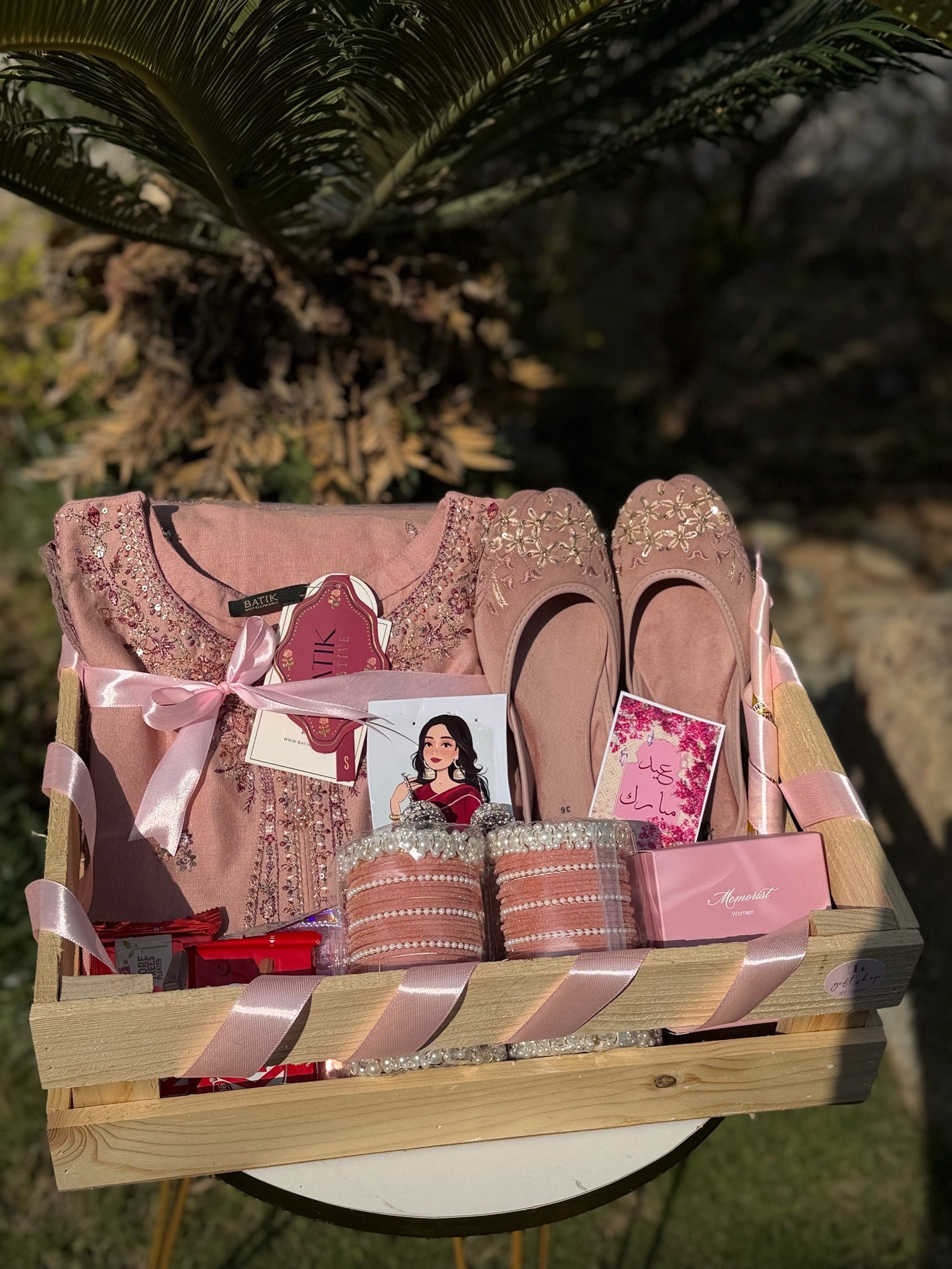 Pink Wooden Crate For Her
