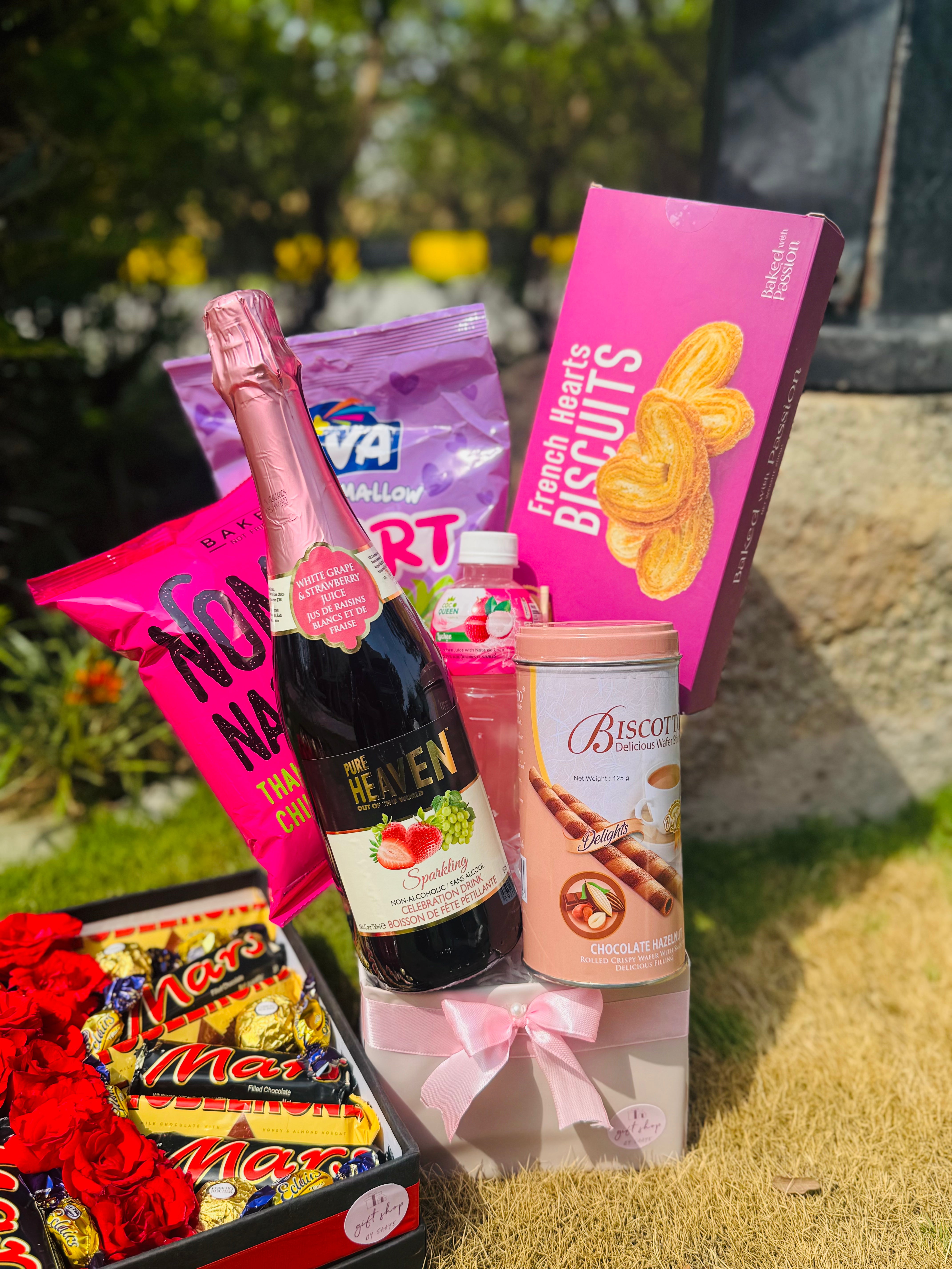 Imported Snack Box – Heaven Party Drink, Biscuits, Nachos & More