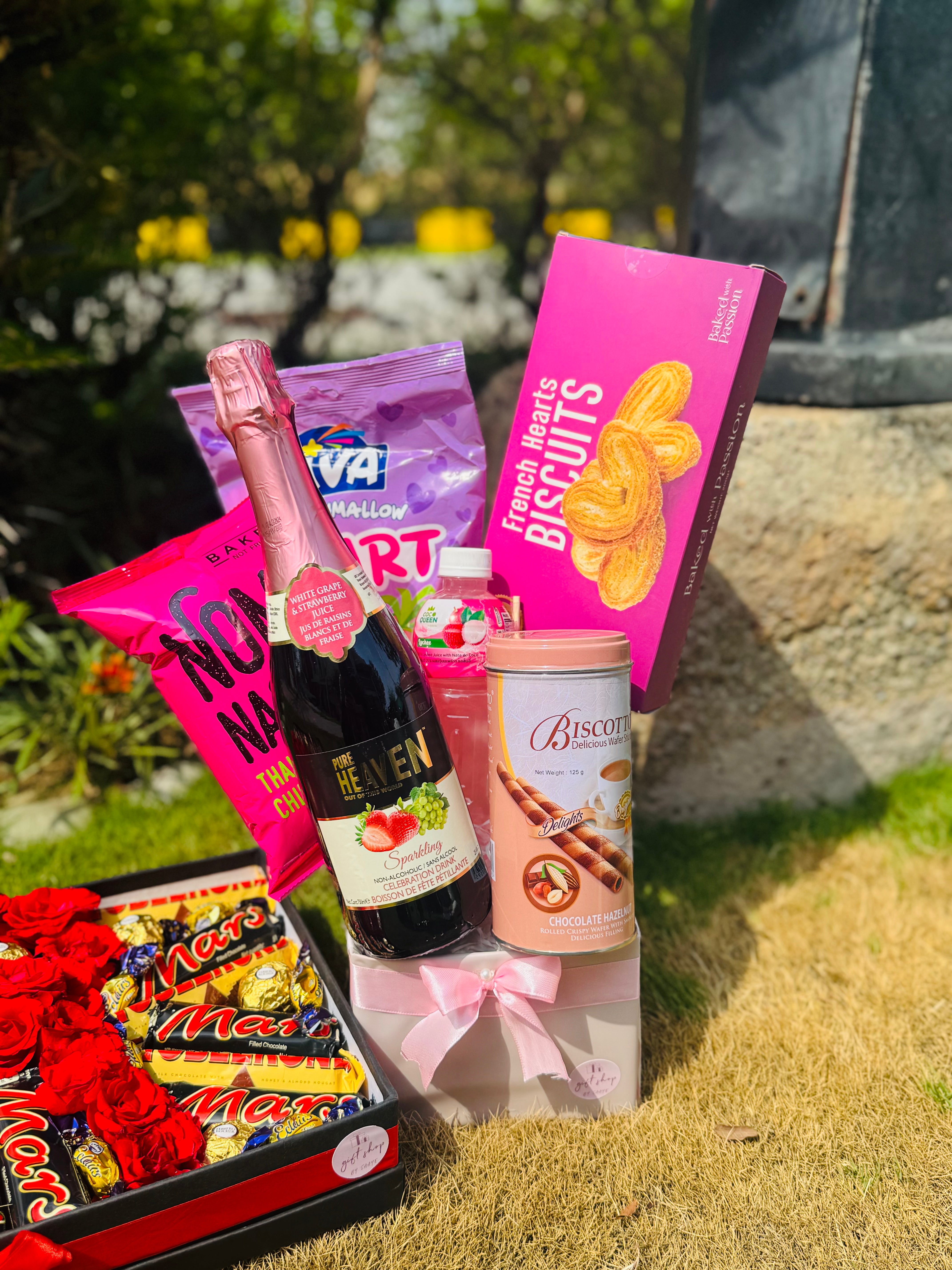 Imported Snack Box – Heaven Party Drink, Biscuits, Nachos & More