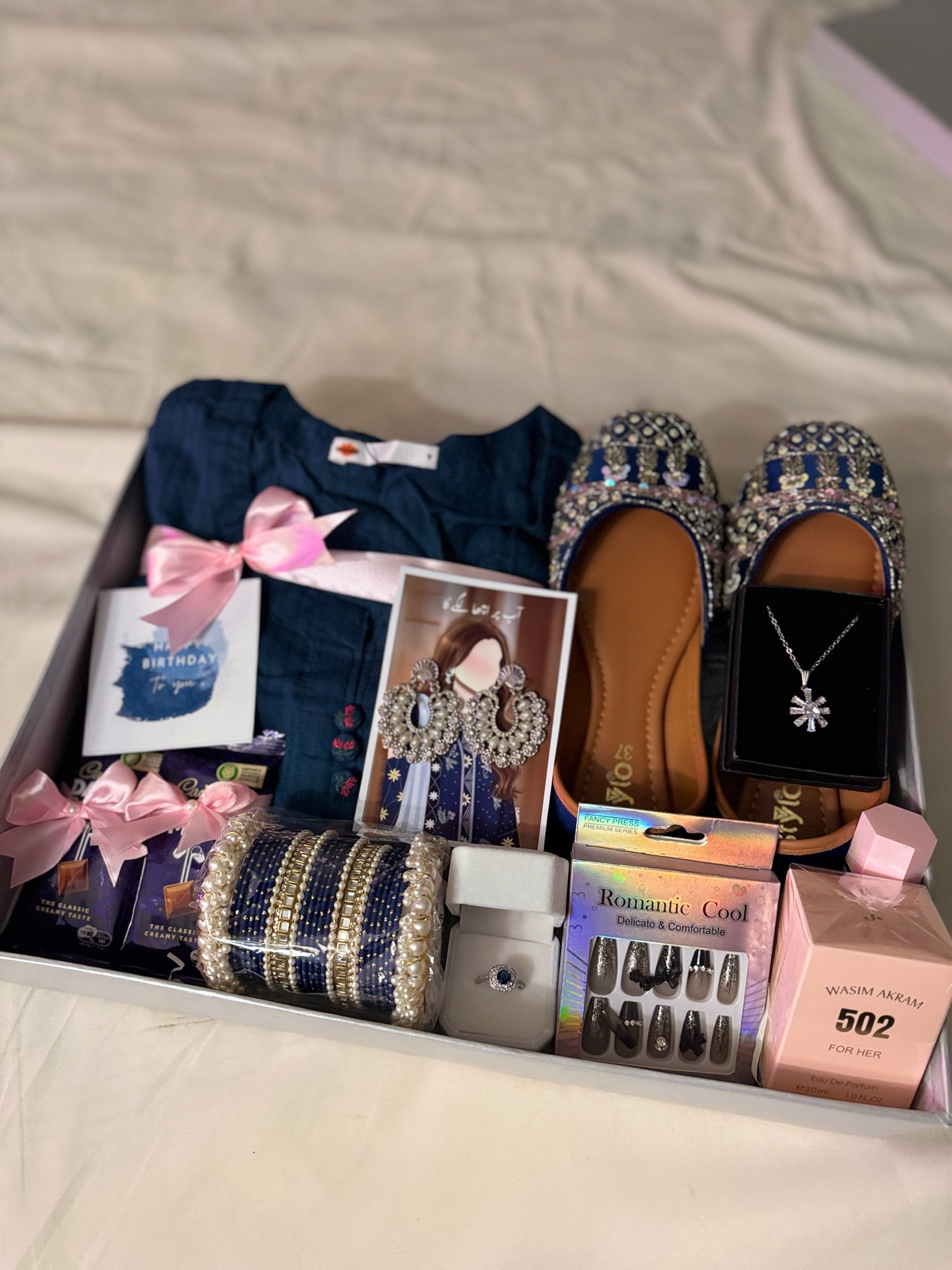 Premium Black Acrylic Box for Her