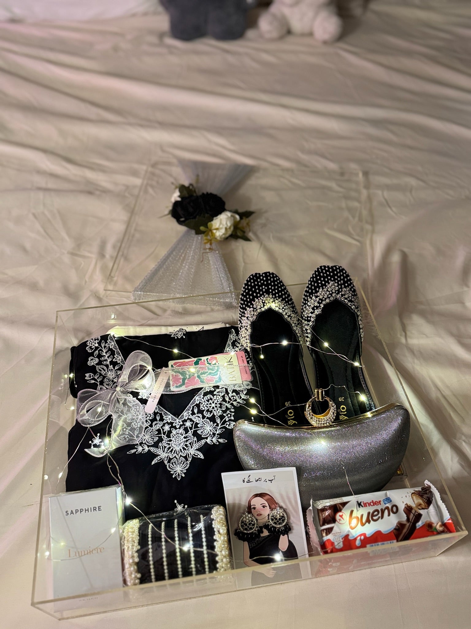 Premium Black Acrylic Box for Her