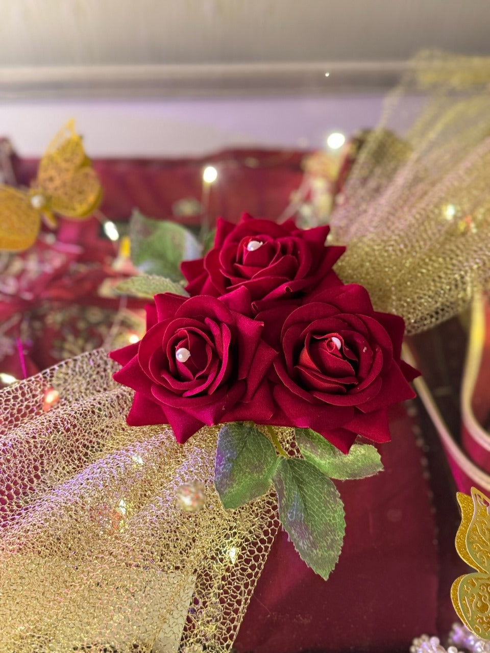 Maroon Premium Acrylic Box for Her